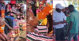 Trans Nzoia governor George Natembeya was presiding over the opening of the Governor's Cup when the eating competition was organised.